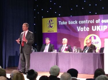 "Odio l'Unione Europea": il comizio di Farage 1