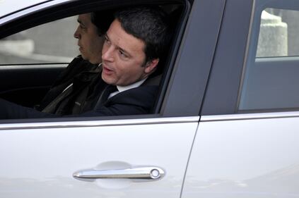 Renzi arriva al Quirinale 5