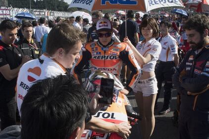Marc Marquez e la festa per il mondiale 3