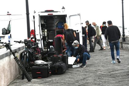 Alberto Angela al lavoro sull'isola di Ischia 6