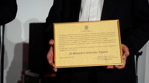 Ad Antonio Tajani il “Sigillo di San Girolamo” 2