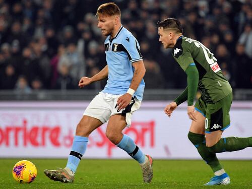 La Lazio vince 1-0 contro il Napoli: decima vittoria di fila per i biancocelesti