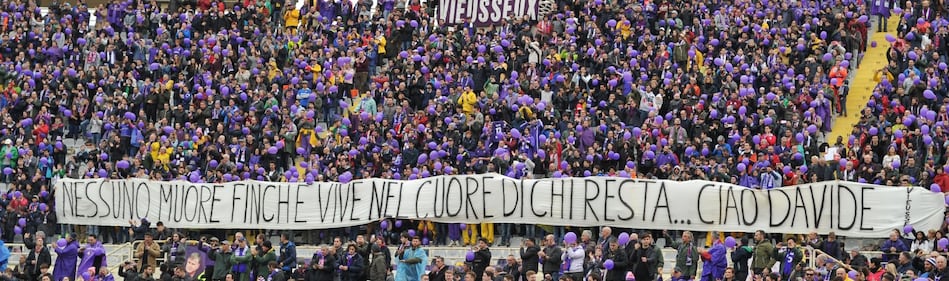 L'omaggio della Fiorentina a Davide Astori 1