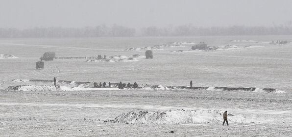Militari schierati a Debaltseve 16