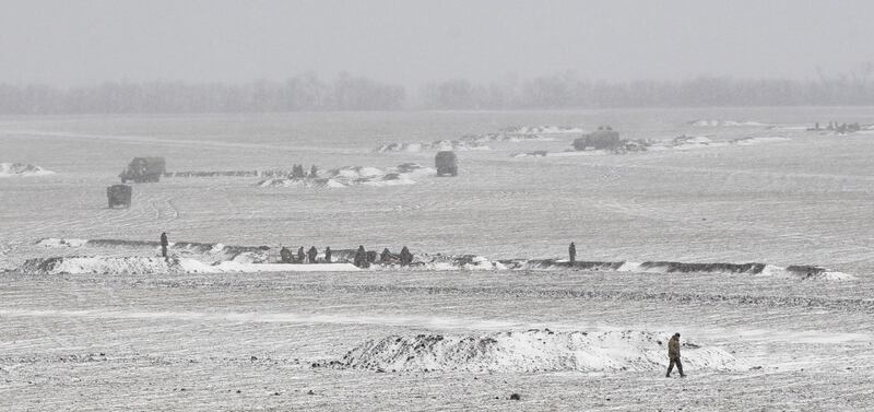 Militari schierati a Debaltseve 16