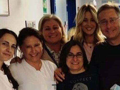 Paolo Bonolis in ospedale dal figlio malato di Elena Santarelli
