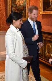 I duchi di Sussex al 50esimo anniversario dell'investitura del Principe di Galles  6