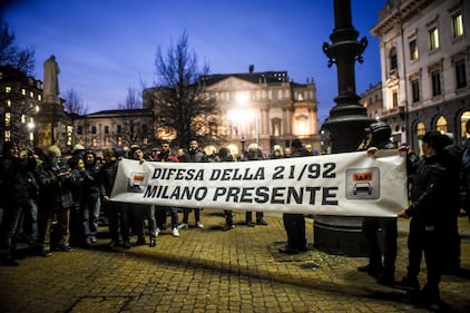 La protesta dei tassisti a Milano  6
