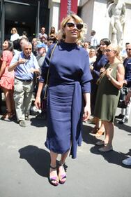 Abito sexy per Emma Marrone alla sfilata di Ferragamo 11
