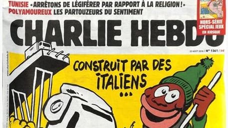 "Charlie Hebdo" ride del ponte. La politica insorge per la vignetta