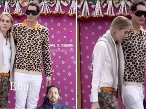 John Elkann in versione "Lapo" al party del matrimonio di Anant Ambani