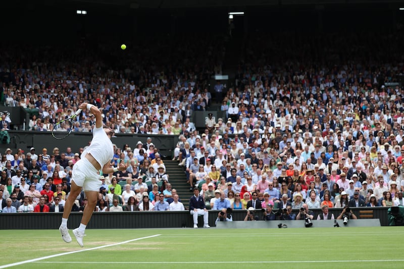 Wimbledon, Alcaraz supera in 5 set Djokovic: le immagini più belle della finale 7