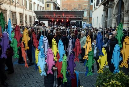 Le sardine sbarcano a Roma 2