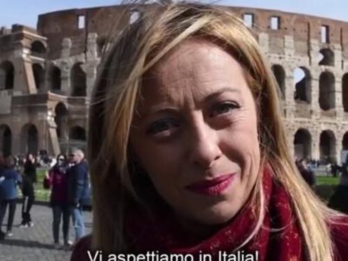 Coronavirus, il video della Meloni: "Turisti, venite in Italia"