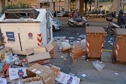 Spazzini in sciopero a Livorno 21