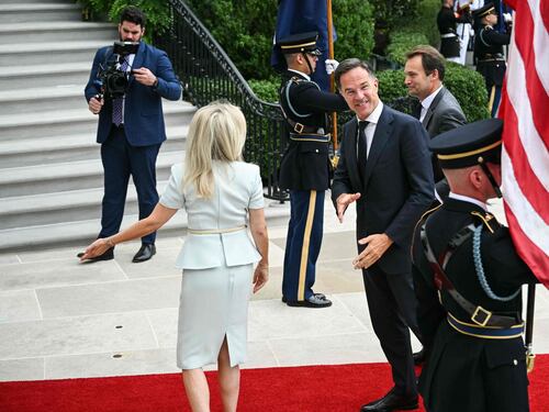 L'arrivo dei leader europei alla Casa Bianca