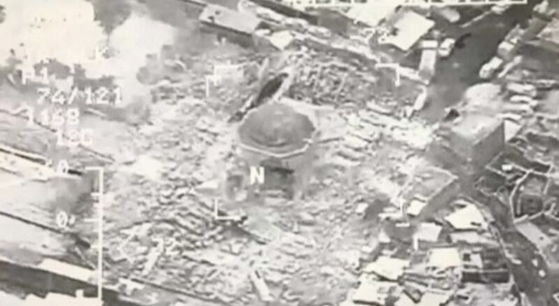 Mosul, la distruzione della grande moschea di al Nuri 2