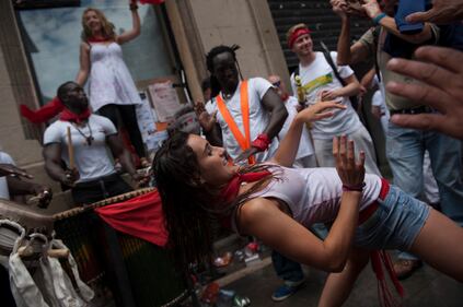 In migliaia a Pamplona per la corsa dei tori 20
