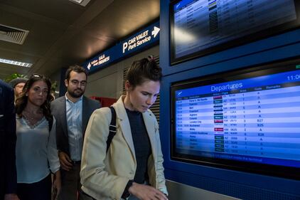 Amanda Knox atterra a Milano: il ritorno in Italia 10