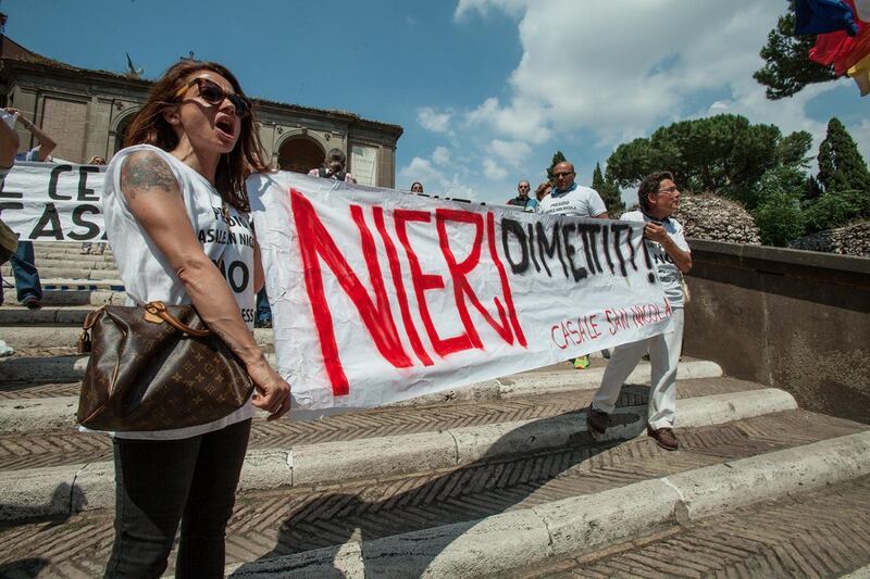 Proteste davanti al Campidoglio 13