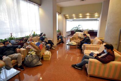 Milano. Primi ingressi all'Hotel Michelangelo per la quarantena 10