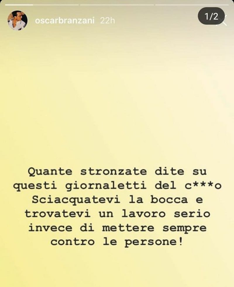 U&D, Oscar Branzani replica alle voci su Eleonora Rocchini 