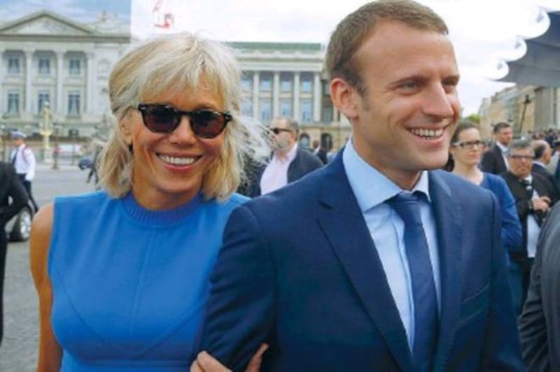 Macron e sua moglie: la prof del liceo 1