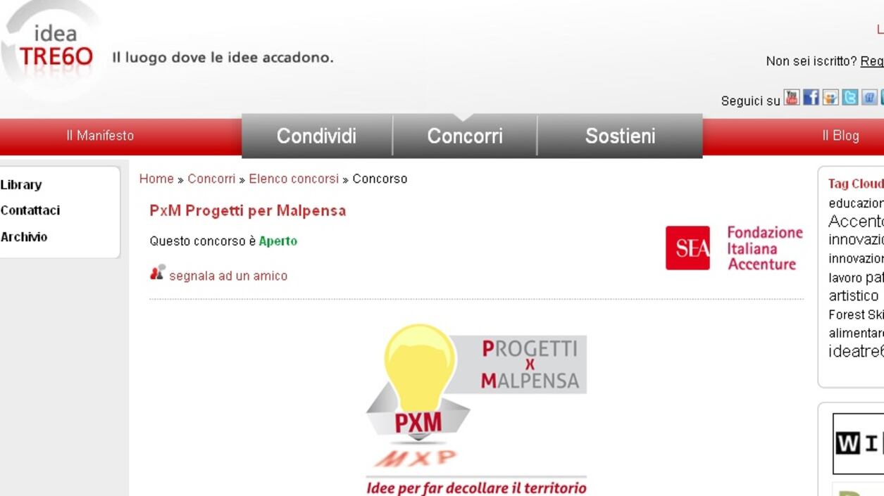 PXM - Progetti per Malpensa, largo alle idee con il concorso