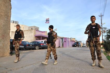 Volontari cristiani della milizia assira ad Al Qosh