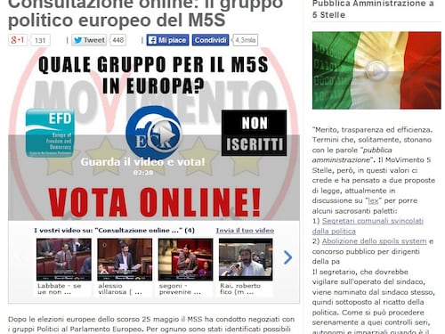 I grillini scelgono online il gruppo europeo. Polemiche per l'esclusione dei Verdi