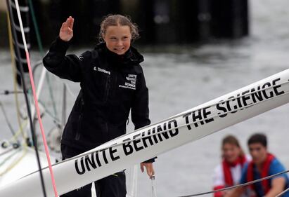 Greta Thunberg arriva negli Usa 6