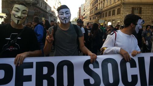 Manifestazione a Roma 3