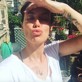 Lena Headey senza trucco su Instagram 7