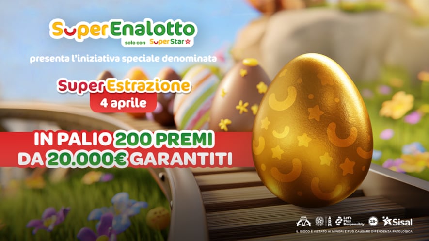 SuperEnalotto, al via la SuperEstrazione straordinaria