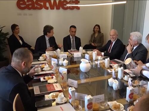 Di Maio ospite di “Eastwest coffee” per un “nuovo protagonismo dell’Ue nel Golfo”