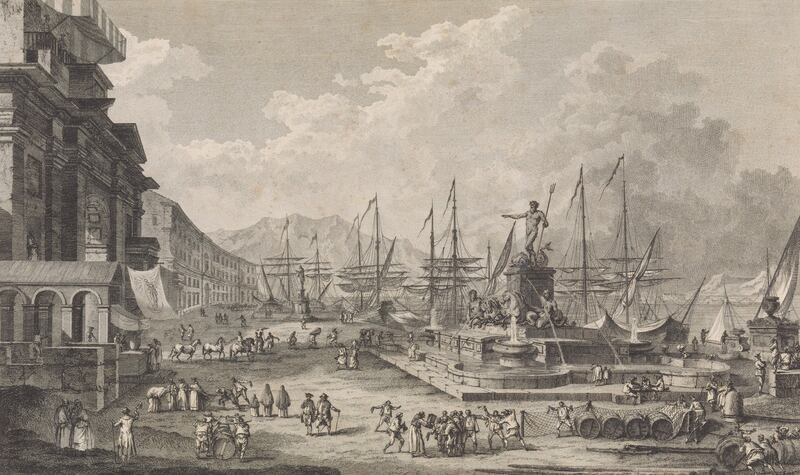 Il porto di Messina nel Voyage Pittoresque