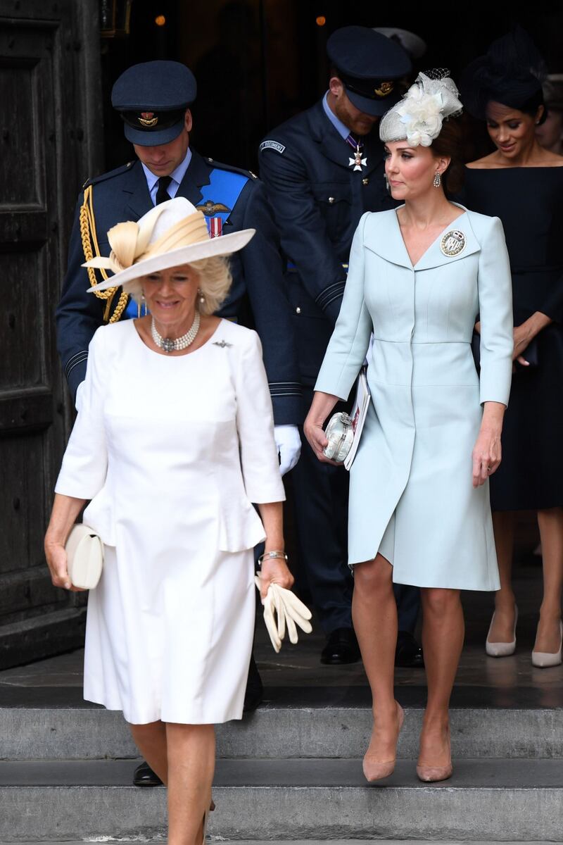 Meghan Markle e Kate Middleton al centenario del Raf 9