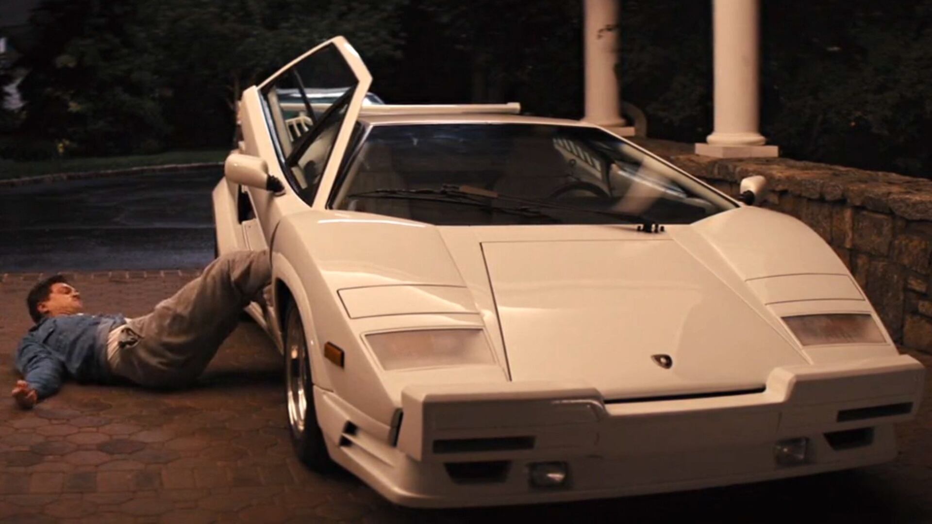 La favolosa Lamborghini Countach di Di Caprio in "The wolf of wall street"