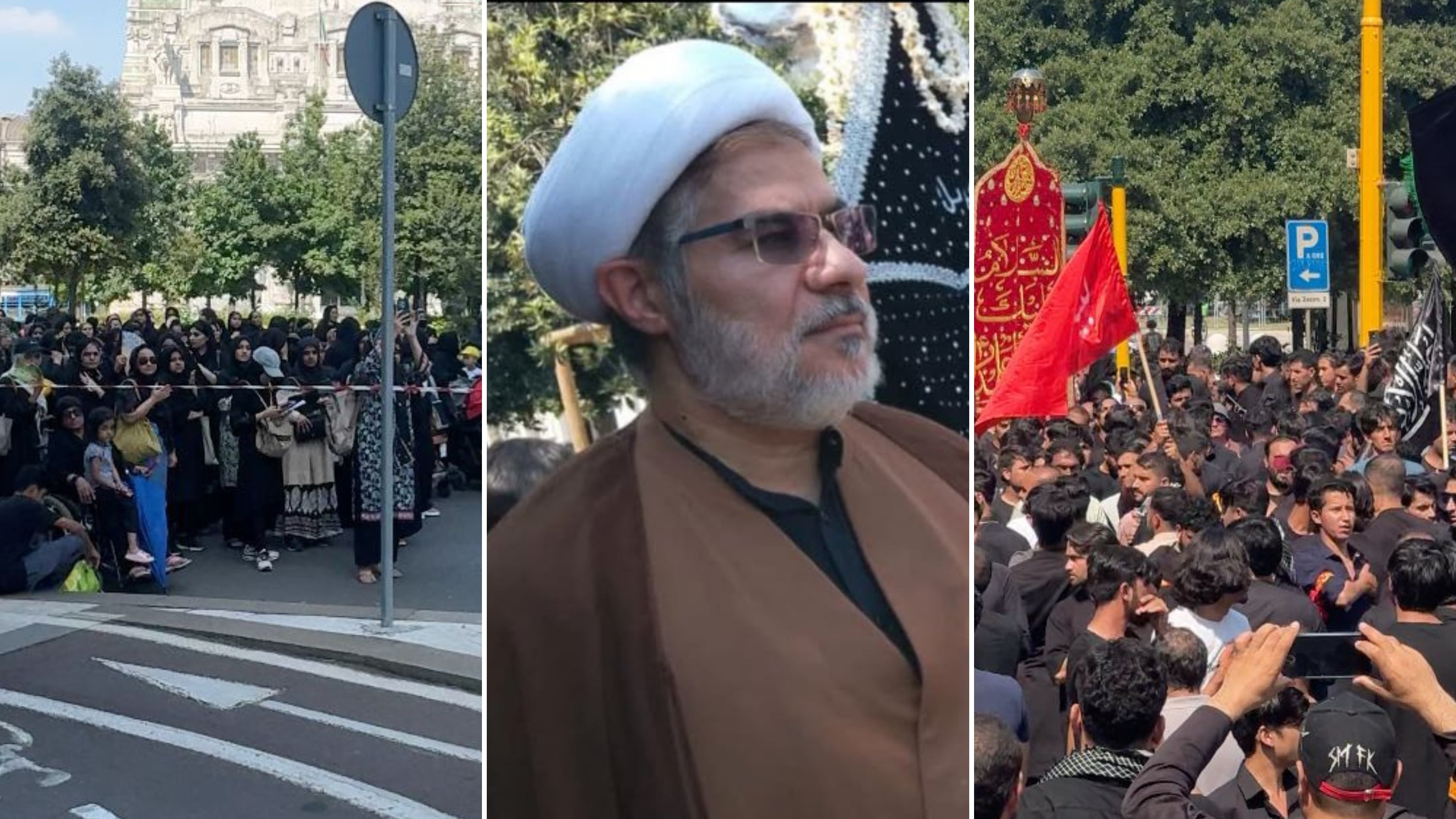 L'imam pro Khamenei guida l'"ashura" a Milano
