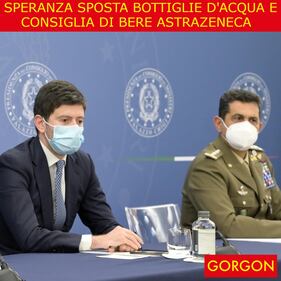 Ecco la satira del giorno. Anche Speranza sposta le bottiglie 1