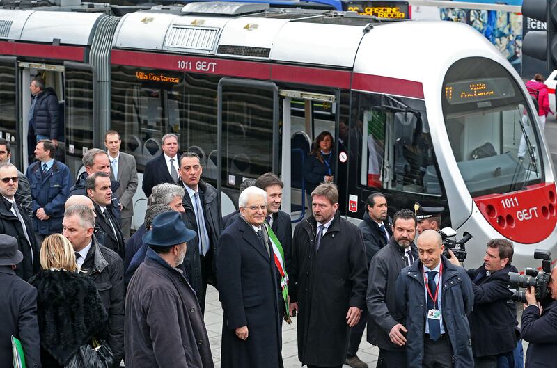 Mattarella va a Firenze in treno e tram 1