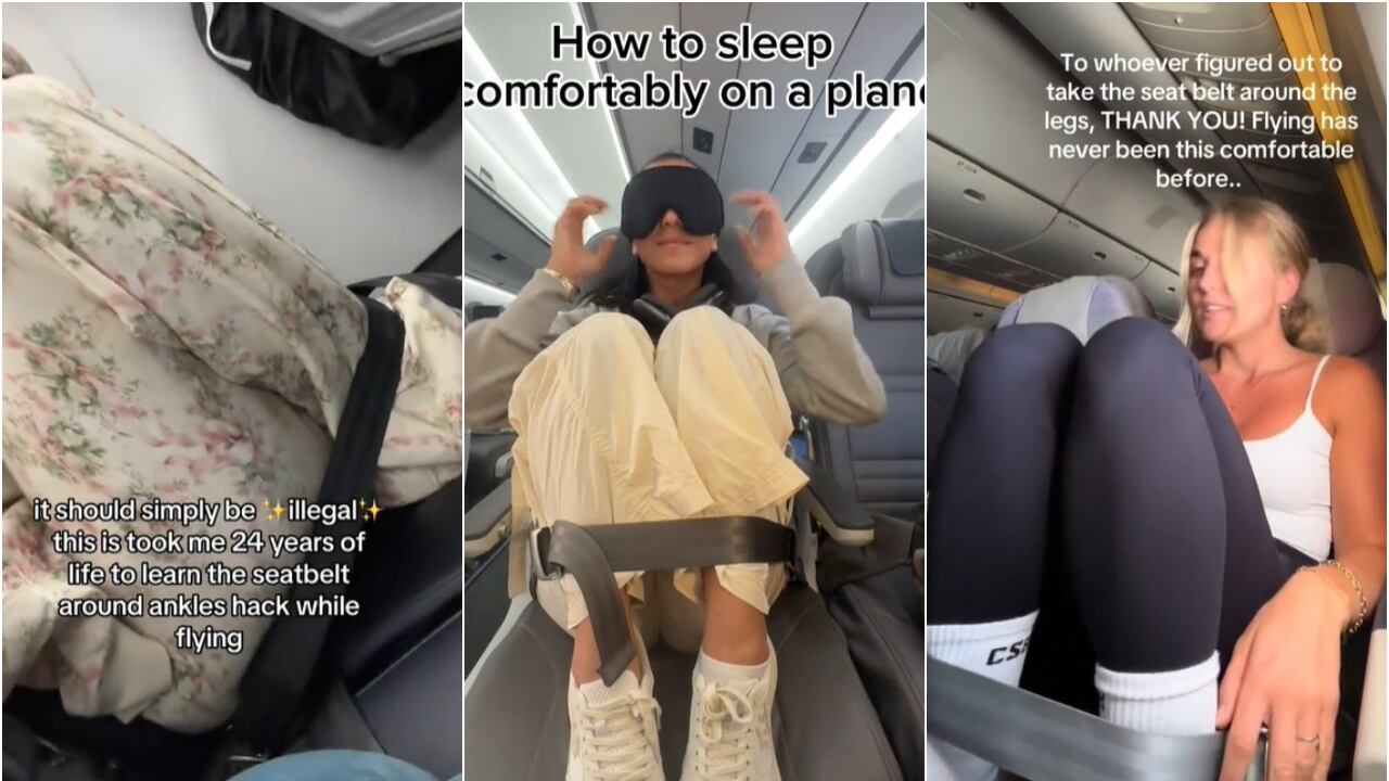 Il (pericoloso) trucco di TikTok per dormire in aereo. Gli esperti: "Non fatelo"