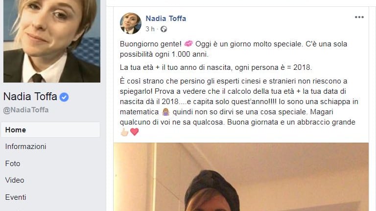 Quello strano post di Nadia Toffa. I social di stucco: "Scherzi?"