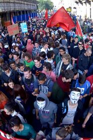 Scontri a Torino tra studenti e polizia 8