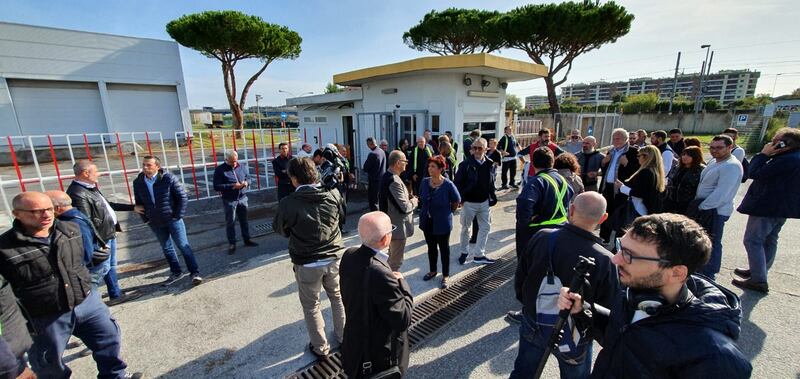 Protesta degli operai Opel Fiumicino 5
