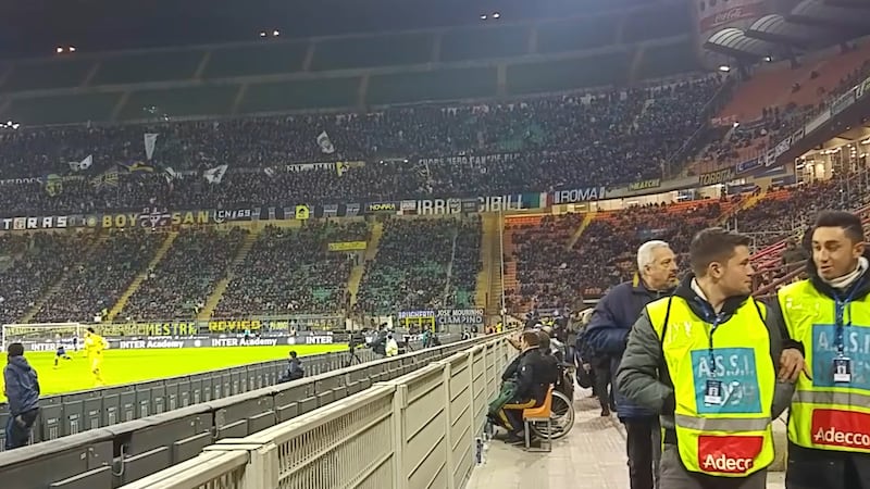 San Siro, ecco la barriera tra i disabili e il campo 3