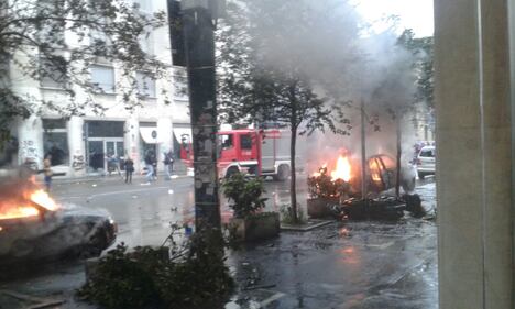 Milano in mano ai black bloc 3