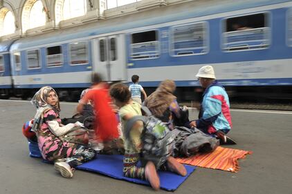 Budapest, gli immigrati prendono d'assalto la stazione 14