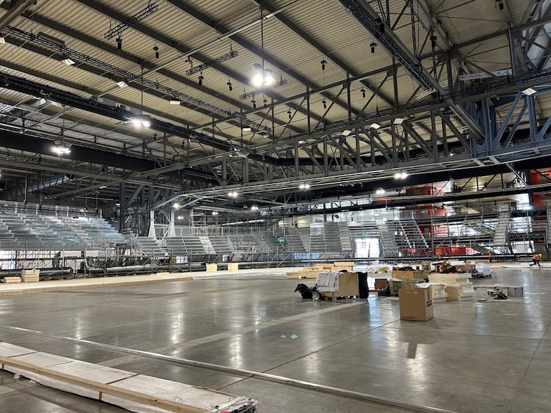 Fiera Milano-allestimento padigloioni olimpici