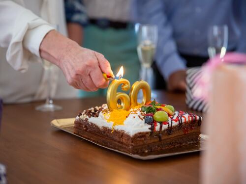 Torta per festeggiare i 60 anni di un uomo